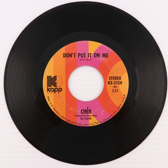 Chér – The Way Of Love / Don't Put It On Me - 45 rpm 7" Record KS-2158 Pinckney - Picture 2 of 8